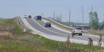 Highway 40 overpass near Confederation Line. May 28, 2019. (BlackburnNews file photo)