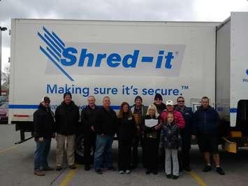 Sarnia Police Services Shred-It event May 2016. Photo courtesy of @SarniaPolice via Twitter.