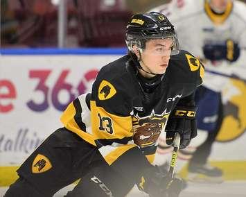 Avery Hayes of the Hamilton Bulldogs. Photo by Terry Wilson / OHL Images.