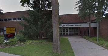 East Elgin Secondary School, located on 362 Talbot St. West, in Aylmer. (Capture via Google Maps) 