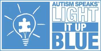 BlackburnNews.com file photo of Autism Awareness Day "Light It Up Blue" campaign logo.