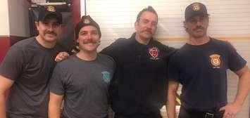 Sarnia Fire and Rescue taking part in Movember. November 30, 2018. (Photo by SFR)