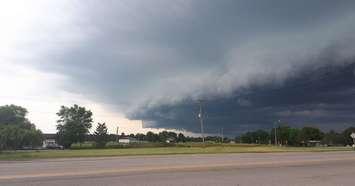 Thunderstorm clouds near Strathroy. (File photo by Colin Gowdy, BlackburnNews)