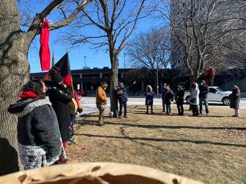 No More Stolen Sisters March, 2021. Photo by Erica Lopes, submitted by the Sarnia-Lambton Native Friendship Centre