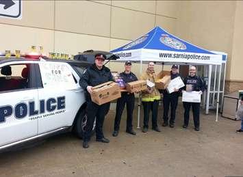 Cops For Cans 2017 (Photo Courtesy of Sarnia Police)