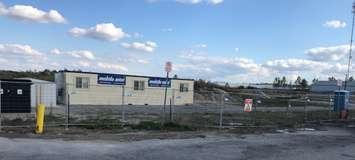 The site of a new Holiday Inn Express in Adelaide-Metcalfe near Strathroy. October 8, 2019. (BlackburnNews.com photo by Melanie Irwin)