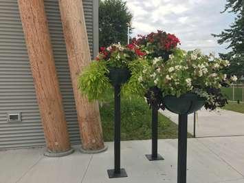 Metal Planters Installed At Centennial Park - July 31/17 (Photo Courtesy of City of Sarnia)