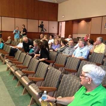 About 30 residents turned out for the Sifton Properties Public Hearing Monday May 25, 2015 BlackburnNews.com photo by Briana Carnegie.