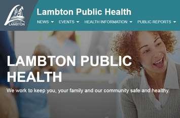 Lambton Public Health website.  Image from www.lambtonpublichealth.ca