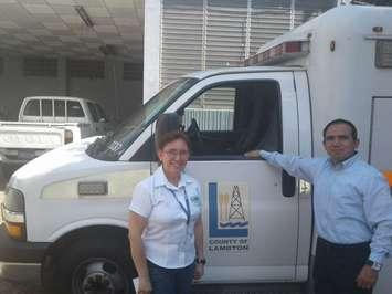 Ambulance donated to  the City of Chalatenango  in El Salvador by The County of Lambton. Submitted photo.