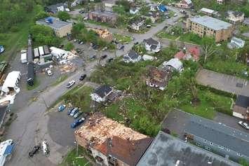 Storm damage reported in the Uxbridge and southern Ottawa area - May 22/22 (Photo via Northern Tornadoes Project on Twitter)