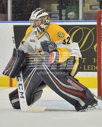 Cameron Lamour of the Sarnia Sting. Photo by Terry Wilson / OHL Images.

