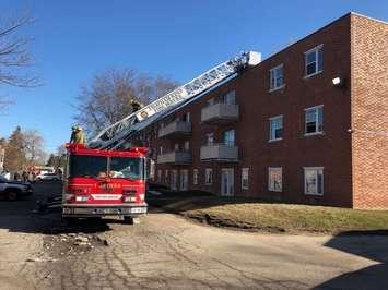 Structural fire at 800 Wallace St. in Wallaceburg. March 18, 2018. (Photo by Chatham-Kent fire department). 