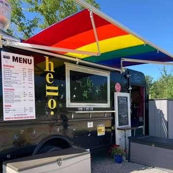 Truckin Mamas on the run chip truck in Petrolia.  (Photo from the truck's Facebook page)
