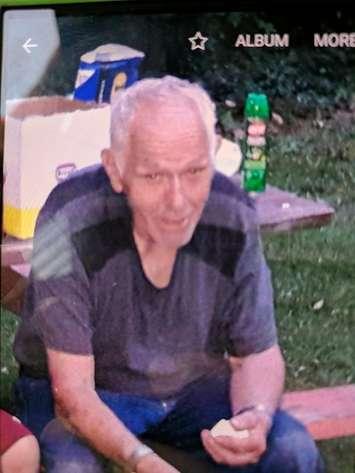 Albert Lumley Reported Missing - Aug 31/17 (Photo Courtesy of Lambton OPP)