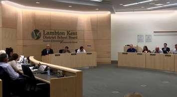 Lambton Kent District School Board meeting.(BlackburnNews.com Photo by Briana Carnegie)
