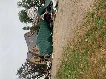 Arkona area storm damage July 19, 2020 (Photo courtesy of Ian Vanengelen)