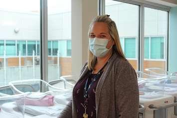 Bluewater Health Maternal Infant Child Unit Interim Manager Melissa Doan says the hospital is experiencing a pandemic baby boom. Photo courtesy of Bluewater Health Sarnia. October, 2021.