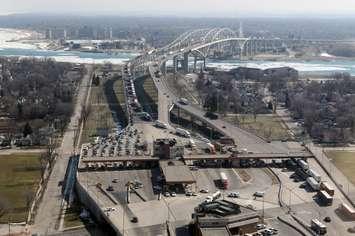 The Blue Water Bridge border crossing between Port Huron and Point Edward. (Photo by U.S. Customs and Border Protection)