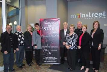 Officials gather for Mainstreet Credit Union sponsorship of Hospice gala (Photo Courtesy of St. Joseph's Hospice)