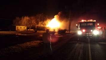 Kimball Rd. House Fire Mar. 15, 2015 (Submitted photo)