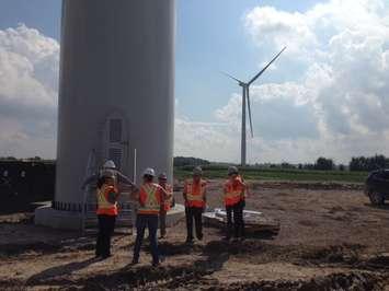 Area media tour NextEra Energy's Jericho Wind Energy project. Thedford. September 9, 2014 BlackburnNews.com (Photo by Melanie Irwin)