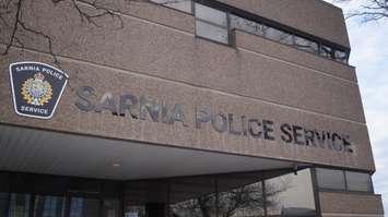 Sarnia Police headquarters on Christina Street. 2 February 2023. (Photo by Blackburn Media Sarnia)