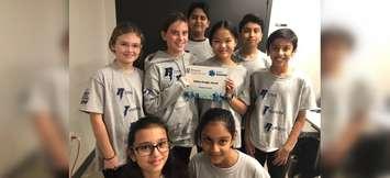 Members of the Royal Thunder Robotics' grade 5 to 8 team a the London FIRST LEGO League Regional Tournament at Western University. November 30, 2019. (Photo from RTR)