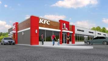 Concept Plans For KFC. Photo submitted by Lou Longo.