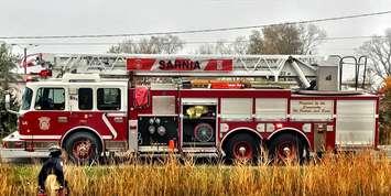 Sarnia Fire and Rescue firetruck. October 31, 2018. (BlackburnNews file photo)