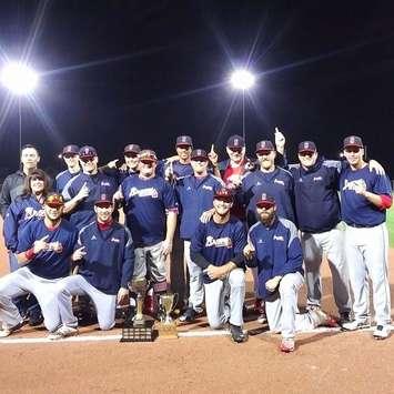 Sarnia Braves Champions Sept 6 courtesy of Facebook