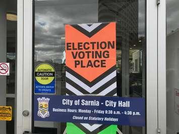 Voting Sarnia City Hall October 2018 Photo by Melanie Irwin