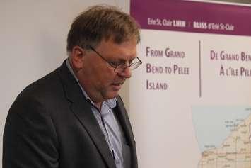 Erie St. Clair LHIN CEO, Ralph Ganter, speaks at a funding announcement for the Leamington site on September 28, 2016. (Photo by Ricardo Veneza)
