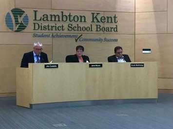 LKDSB meeting on April 13, 2016 in Sarnia. Jane Bryce has since been appointed Chair. (BlackburnNews.com File Photo by Briana Carnegie)