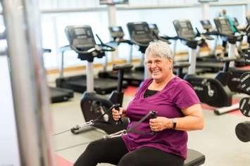 A woman exercises. Photo submitted by YMCA of Southwestern Ontario.