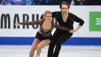 Michael Marinaro and  Kirsten Moore-Towers. (Photo by Skate Canada)