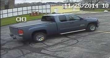 Sarnia Police released photo of suspects truck to assist in a sexual assault investigation. January 20, 2015 