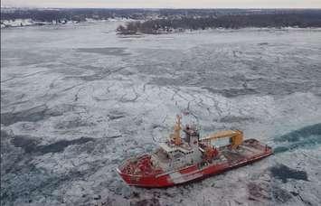 CCGS Samuel Risley on the St. Clair River.  File photo courtesy of the CCG.