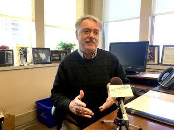 Sarnia Mayor Mike Bradley speaks with Blackburn News in his office at city hall.(File photo by Briana Carnegie) 