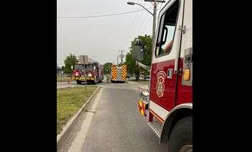 Sarnia Fire and Rescue Services responds to an apartment fire. June 5, 2023 Image courtesy of Sarnia Fire.