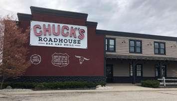 Chuck's Roadhouse Bar and Grill in Sarnia. May 2019. (BlackburnNews file photo)