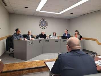 Sarnia Police Service Board meeting. November 17, 2022. (Photo by Stephanie Chaves)