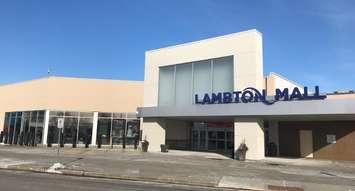 The main entrance to Lambton Mall. February 19, 2019. (Photo by Melanie Irwin, BlackburnNews)