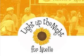 Light up the Night for Noelle poster, courtesy of Noelle's Gift.