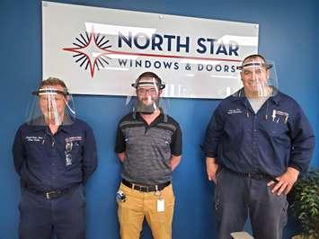From left to right: Chris Curtis, Maintenance Manager, Colin Schmitchen, Process Engineer, Mark Hailstone, Tool Room Associate (Photo courtesy North Star Windows
& Doors)