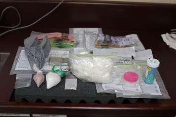 Drugs seized from a residence on Victoria St. in Watford - Sept. 22/20 (Photo courtesy of Lambton OPP)