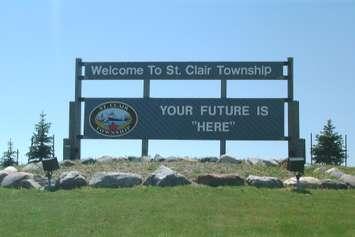 St. Clair Township Sign. 