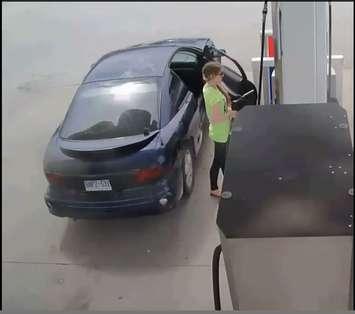 Video surveillance released by Sarnia Police Services in gas theft June 25, 2015.