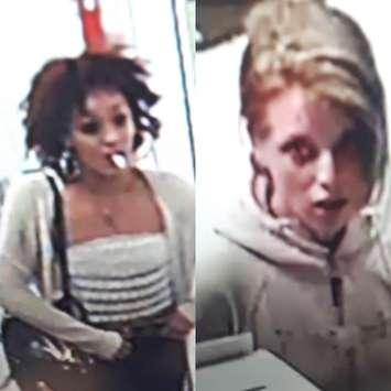 Two suspects wanted in connection with passing counterfeit money in Sarnia - Oct 10/18 (Photo courtesy of Sarnia police)