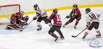 The Sarnia Legionnaires face the Chatham Maroons - Nov 22/18 (Photo by Shawna Lavoie)
